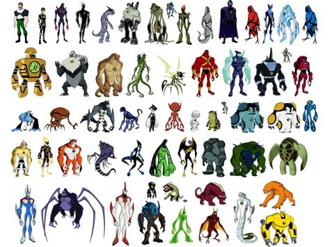 all ben ten characters|ben 10 alien characters names.